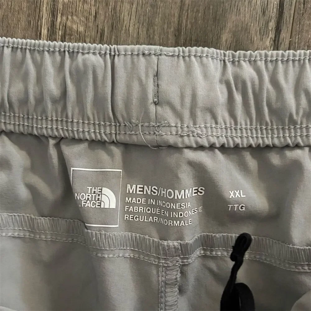 The North Face Men's Gray‎ Chino Shorts 2XL Elastic Waist Summer Casual